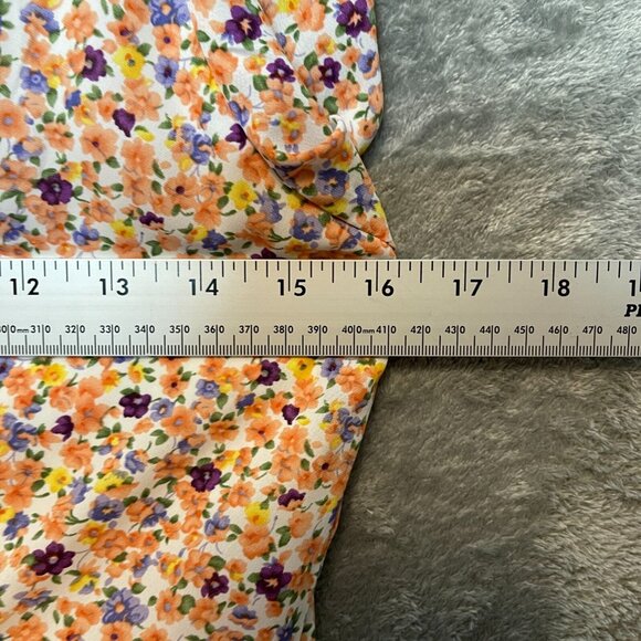 Lush Women Colorful Ditzy Floral Fairy Bloomcore Asymmetrical Mini Dress M NWT - Picture 10 of 13